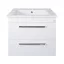 TMP VIVA 75 fali függesztett fürdőszobabútor - Sanovit ATRIA 9075 porcelán mosdóval - 75 x 45,5 cm