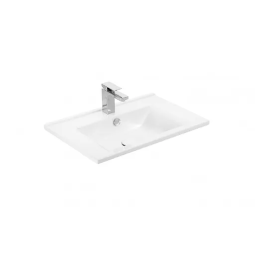 TMP VIVA 75 fali függesztett fürdőszobabútor - Sanovit ATRIA 9075 porcelán mosdóval - 75 x 45,5 cm