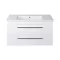 TMP VIVA 100 fali fürdőszobabútor - Sanovit ATRIA 9100 porcelán mosdóval - 101 x 46 cm
