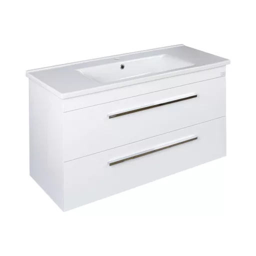 TMP VIVA 100 fali fürdőszobabútor - Sanovit ATRIA 9100 porcelán mosdóval - 101 x 46 cm