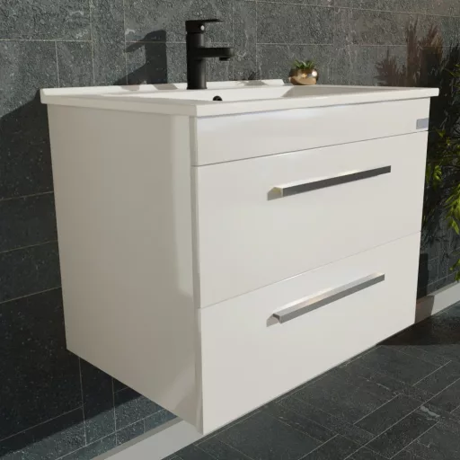 TMP VIVA 100 fali fürdőszobabútor - Sanovit ATRIA 9100 porcelán mosdóval - 101 x 46 cm