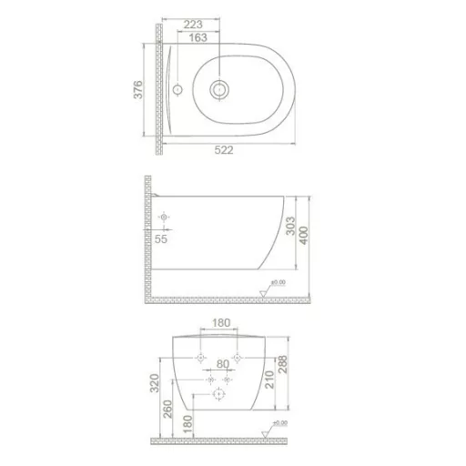 CeraStyle CITY fali BIDÉ