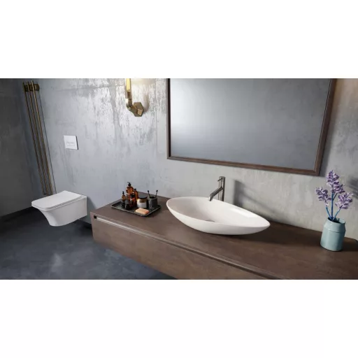 CeraStyle IBIZA fali WC - BEÉPÍTETT bidé funkcióval - rimless - perem nélküli