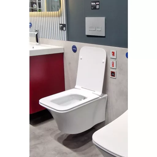 CeraStyle IBIZA fali WC - szögletes - rimless - perem nélküli - 51 cm