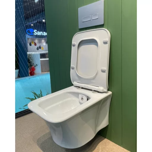 CeraStyle IBIZA fali WC - szögletes - rimless - perem nélküli - 51 cm