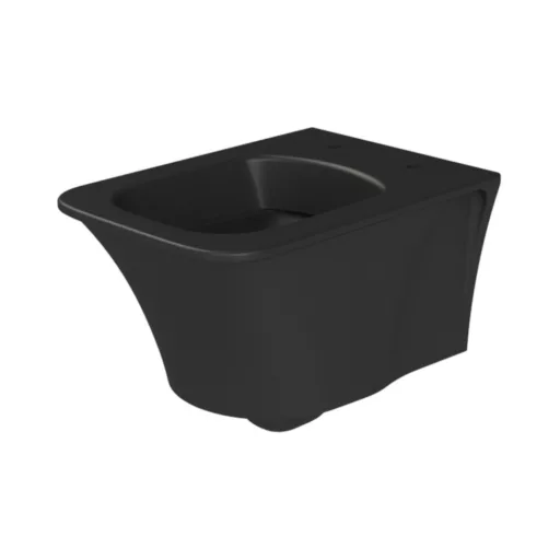 CeraStyle IBIZA fali WC - MATT FEKETE - rimless - perem nélküli