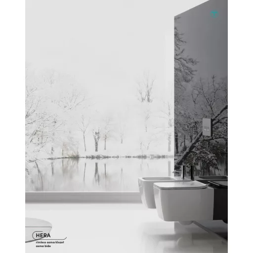 CeraStyle HERA fali WC - rimless - perem nélküli - rejtett szerelésű - 52 cm