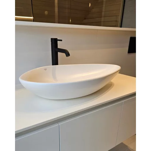 CeraStyle OLIVE - PULTRA ültethető - Top Counter - porcelán mosdó - 75 x 38 cm