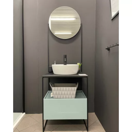 CeraStyle ONE - PULTRA ültethető - Top Counter - porcelán mosdó - csaplyukas -O Ø 42 cm