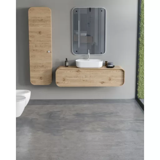 CeraStyle AQUA - PULTRA ültethető - Top Counter - porcelán mosdó - 60 x 40 cm