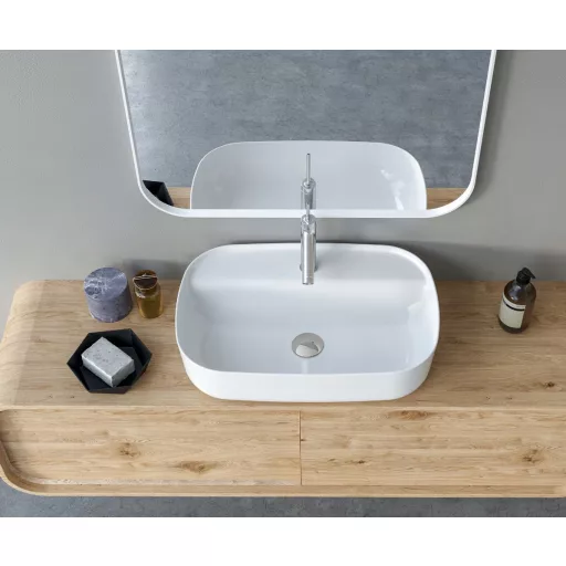 CeraStyle AQUA - PULTRA ültethető - Top Counter - porcelán mosdó - 80 x 40 cm