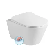   Sanovit AVVA fali WC - rimless - perem nélküli - rejtett szerelésű - 53 cm
