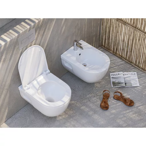 Sanovit BRILLA fali WC - rimless - perem nélküli