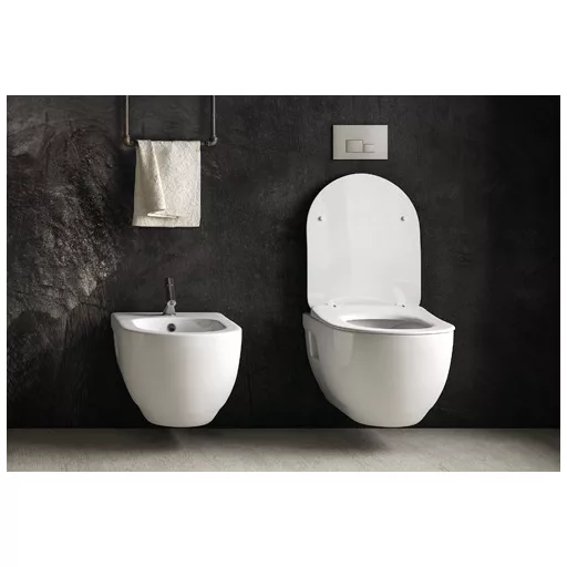 Sanovit BRILLA fali WC - rimless - perem nélküli