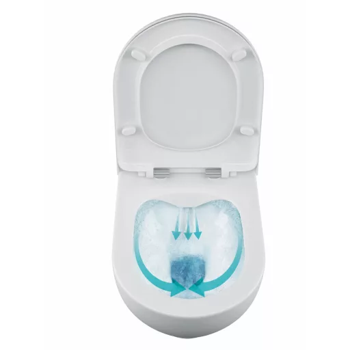 Sanovit BRILLA fali WC - rimless - perem nélküli