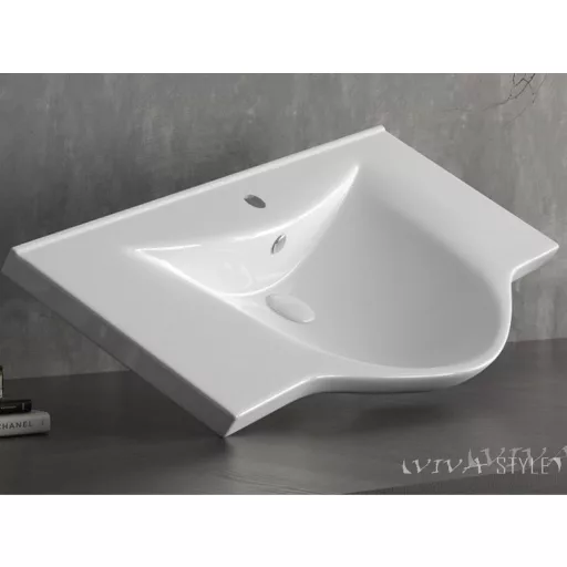 Sanovit ALBATROS - porcelán mosdókagyló - 80 x 46 cm