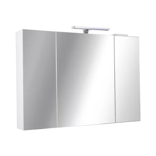 Piramida AKVA Tükrös fürdőszobai szekrény - LED világítással - 100 x 69 x15cm