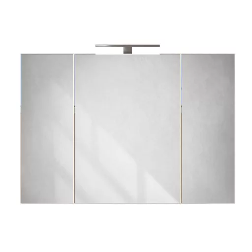Piramida AKVA Tükrös fürdőszobai szekrény - LED világítással - 100 x 69 x15cm