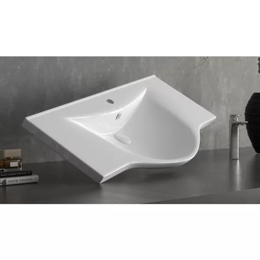 Sanovit ALBATROS - porcelán mosdókagyló - 100 x 46,5 cm