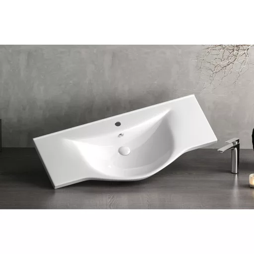 Sanovit ALBATROS - porcelán mosdókagyló - 100 x 46,5 cm