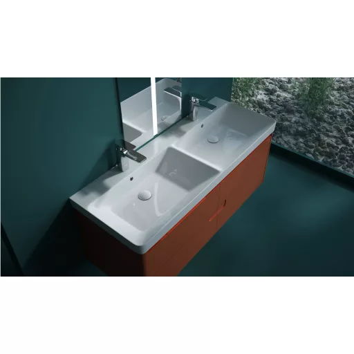 Sanovit LUXURY - porcelán mosdókagyló - dupla - 120 x 46 cm