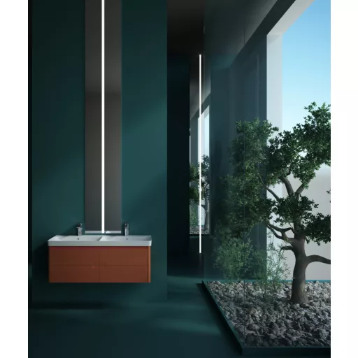 Sanovit LUXURY - porcelán mosdókagyló - dupla - 120 x 46 cm