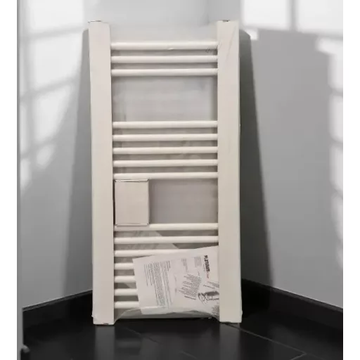 Törölközőszárító radiátor - Viva Platinum Therm - EGYENES - fehér - 400 x 1000 mm