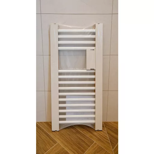 Törölközőszárító radiátor - Viva Platinum Therm - EGYENES - fehér - 400 x 800 mm