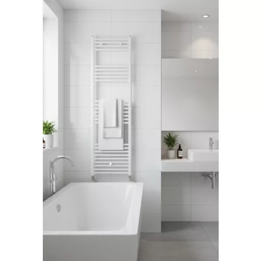 Törölközőszárító radiátor - Viva Platinum Therm - EGYENES - fehér - 500 x 1800 mm