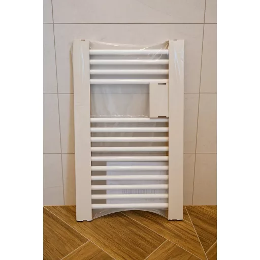 Törölközőszárító radiátor - Viva Platinum Therm - EGYENES - fehér - 500 x 800 mm