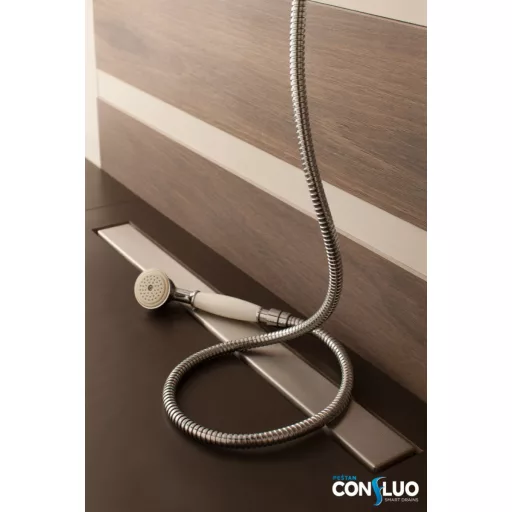 Pestan zuhanyfolyóka Confluo Frameless Line - keret nélküli - 65 cm