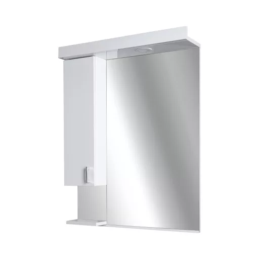 Viva STYLE Tükrös fürdőszobai szekrény LED világítással - BALOS szekrénnyel - 65 x 97 x 17 cm