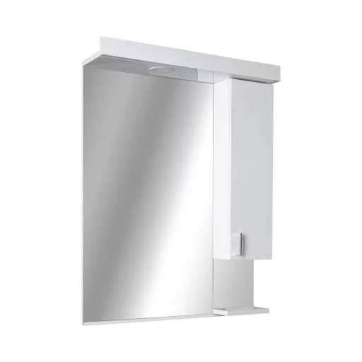 Viva STYLE Tükrös fürdőszobai szekrény LED világítással - JOBBOS szekrénnyel - 65 x 97 x 17 cm