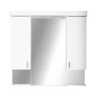   Viva STYLE Tükrös fürdőszobai szekrény LED világítással - DUPLA szekrénnyel - 80 x 99 x 17 cm