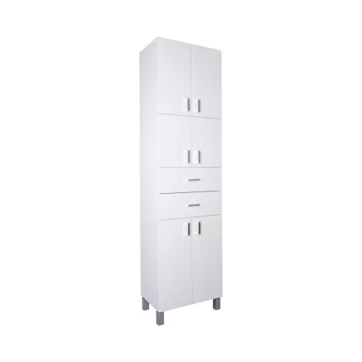 Viva STYLE fürdőszobai ÁLLÓSZEKRÉNY 192 magas POLCOS - 50 x 35 x 192 cm