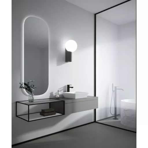 Sanovit DECENTE - PULTRA ültethető - Top Counter - porcelán mosdó -  - 40 x 40 cm