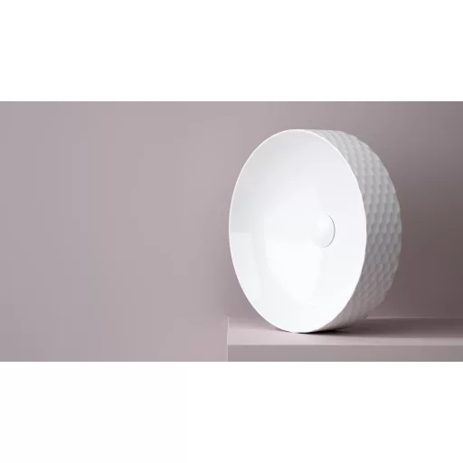 Sanovit SIENA - PULTRA ültethető - Top Counter - porcelán mosdó - O - Ø 44 cm