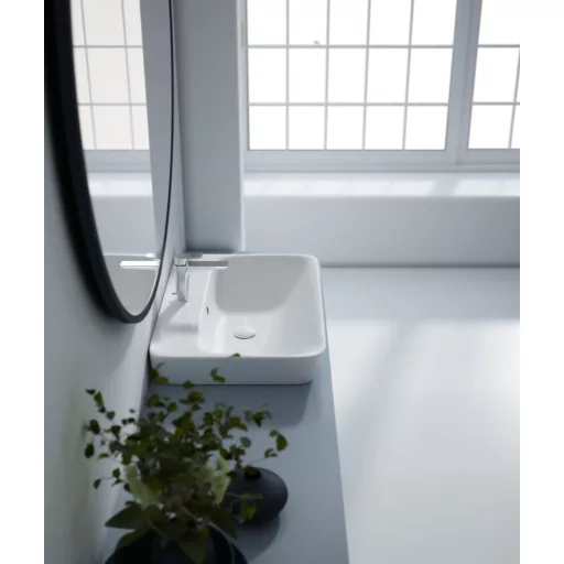 Sanovit - 3065 collections - PULTRA ültethető - Top Counter - porcelán mosdó -  - 65 x 45 cm