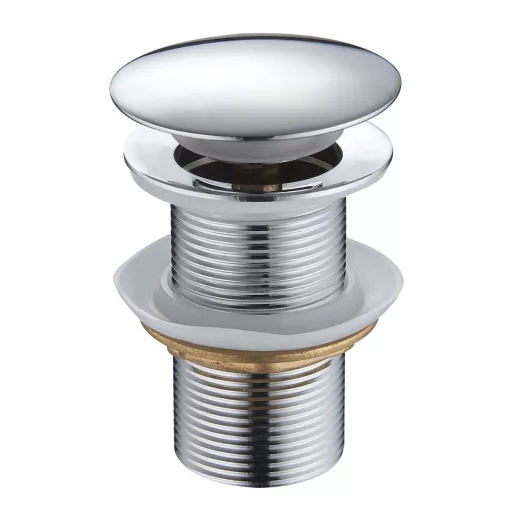 Klikk - klakk leeresztő - KEREK - KRÓM - túlfolyós modókagylóhoz - 5/4" - Ø 67 mm