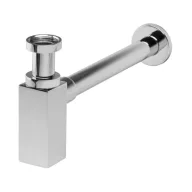   VivaStyle QUADRO LUX mosdószifon - króm - szögletes - fém - leeresztő nélkül - Ø 5/4" - Ø 32 mm