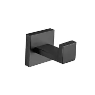   Viva NERO - fürdőszobai kiegészítő - 1-es fogas - MATT FEKETE - 6 cm