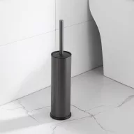   Viva NERO WC-kefe tartó - hengeres - fürdőszobai kiegészítő - GUNMETAL - fegyverszürke