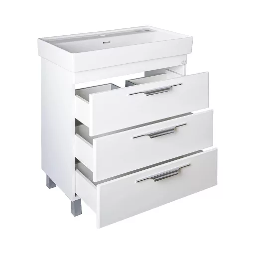 TMP TRIO 60 álló fürdőszobabútor - CeraStyle SHARP - 37100 mosdóval - 60 x 48 cm