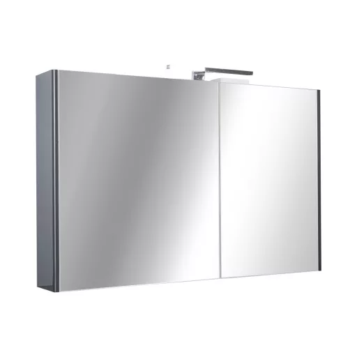 TMP SHARP - FEKETE - Tükrös fürdőszobai szekrény - 100 cm