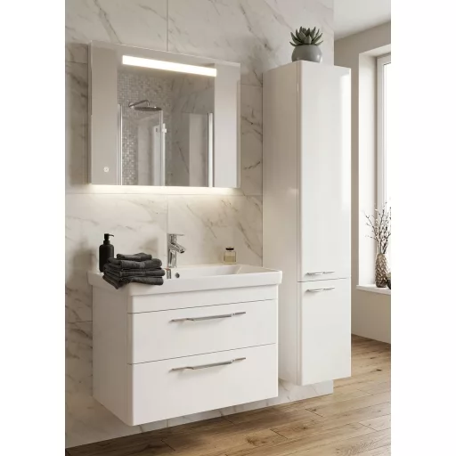 TMP LUX fali fürdőszobai ÁLLÓSZEKRÉNY - JOBBOS - 160 x 35 cm