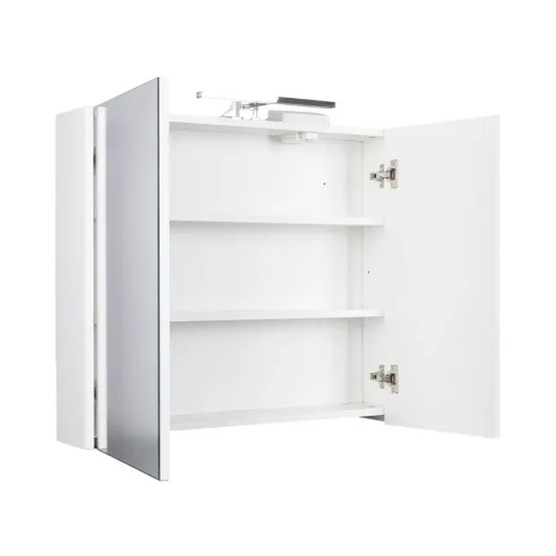 TMP SHARP Tükrös fürdőszobai szekrény LED világítással - 75 cm