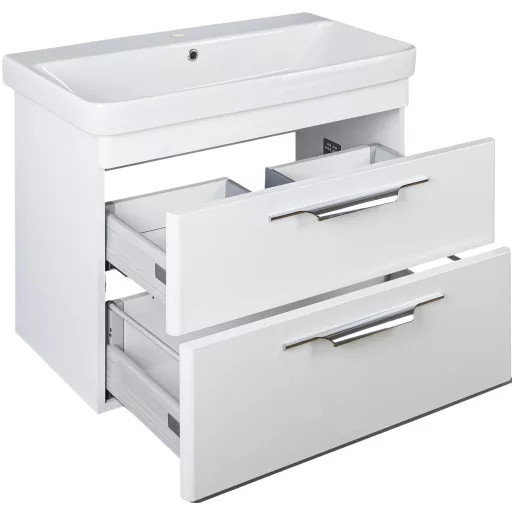 TMP LUX 80 fali fürdőszobabútor - Sanovit LUXURY - 11080 mosdóval - 80,5 x 46 cm