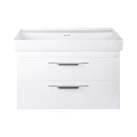   TMP LUX 100D fali fürdőszobabútor - CeraStyle SHARP 37600 DUPLA csaplyukas mosdóval - 100 x 48 cm