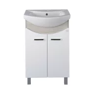   TMP ZX 55 - SONOMA - álló fürdőszobabútor - Sanovit ZENON - 6055 porcelán mosdóval - 55 x 44 cm