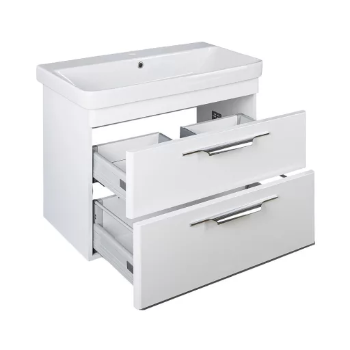 TMP LUX 60 fali fürdőszobabútor - Sanovit LUXURY - 11060 mosdóval - 60,5 x 46 cm